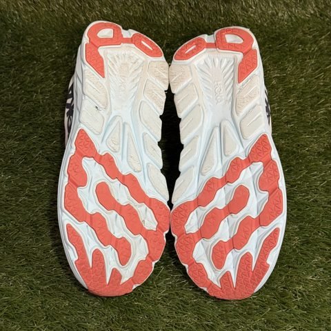 Hoka Rincon 3 Wide Womens Size 10.5 D White Aqua Coral Running Shoes 1121371 photo 7