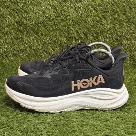 Hoka Clifton 10 Womens Size 10 B Black Rose Gold Running Shoes 1162031 photo 3