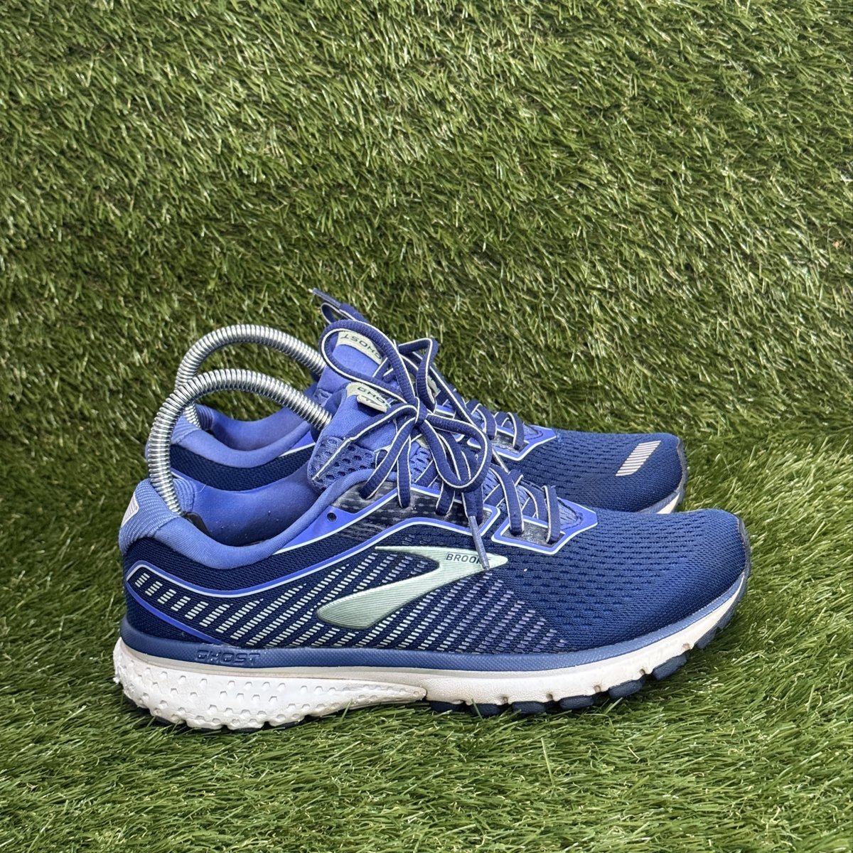 Brooks Ghost 12 Womens Size 8.5 B Blue Running Shoes Sneakers 1203051B413