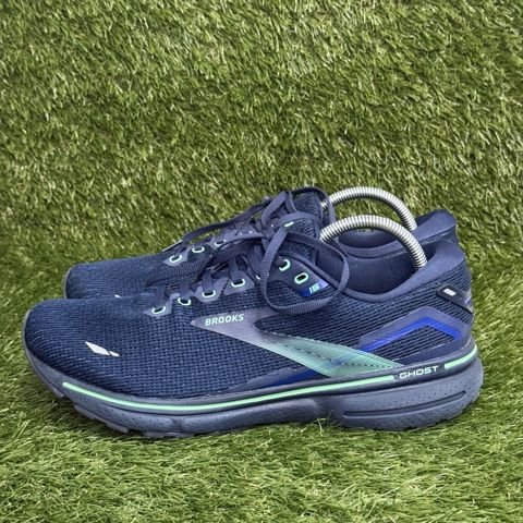 Brooks Ghost 15 Mens Size 10 D Navy Blue Green Running Shoes 1103931D428 photo 3