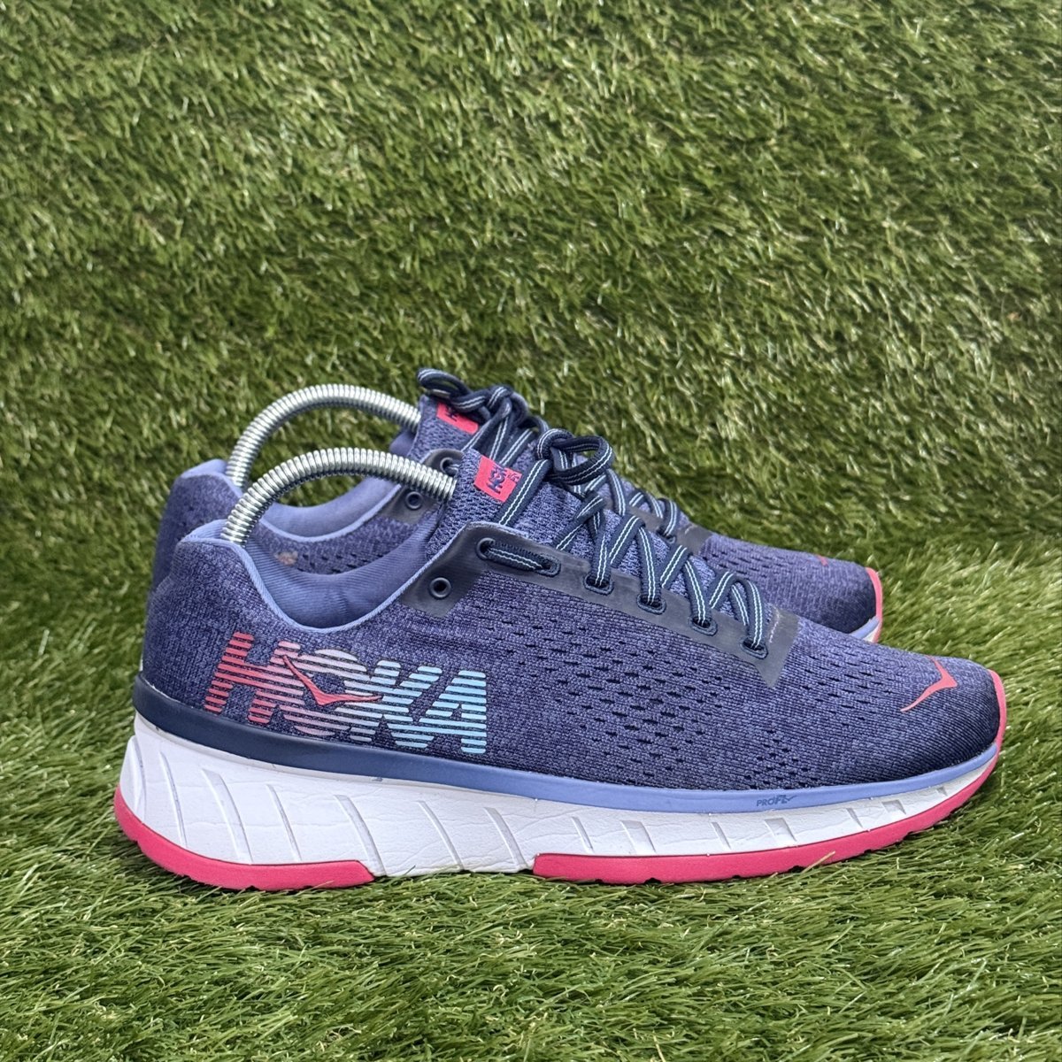 Hoka One One Cavu Womens Size 9 Navy Pink Running Shoes Sneakers 1019282