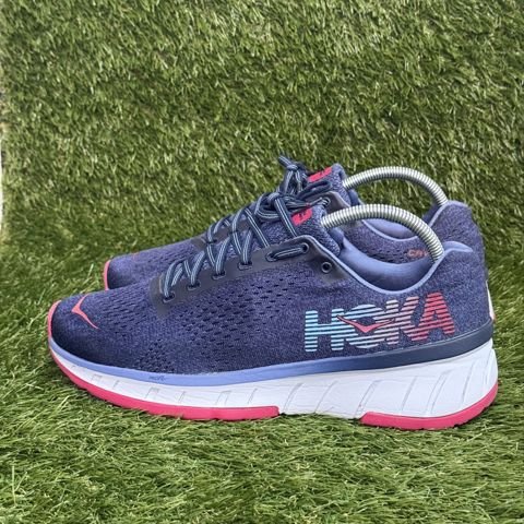 Hoka One One Cavu Womens Size 9 Navy Pink Running Shoes Sneakers 1019282 photo 3