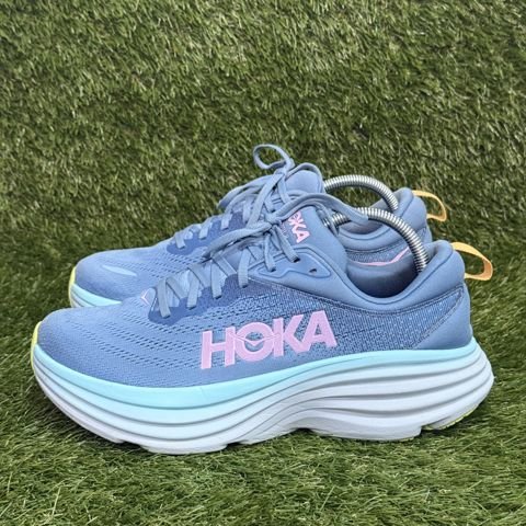 Hoka Bondi 8 Womens Size 10 B Blue Lavender Max Cushion Running Shoes 1127952 photo 3