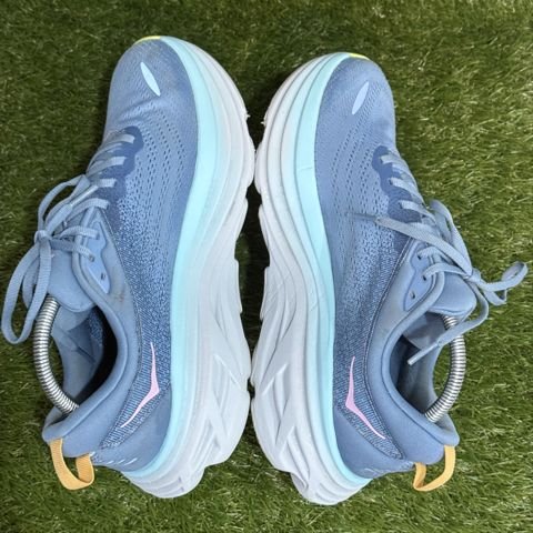 Hoka Bondi 8 Womens Size 10 B Blue Lavender Max Cushion Running Shoes 1127952 photo 5