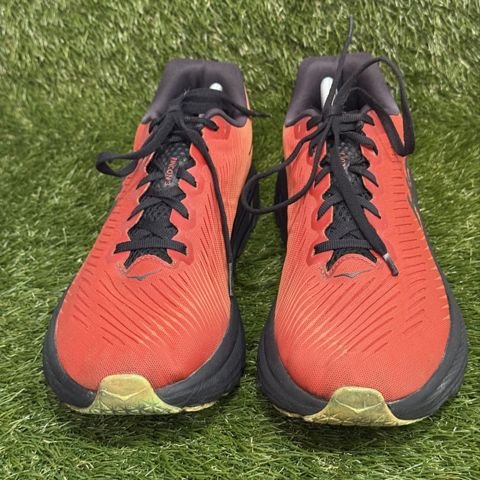 Hoka Rincon 3 Mens Size 11.5 D Red Mint Lightweight Running Shoes 1119395 photo 2