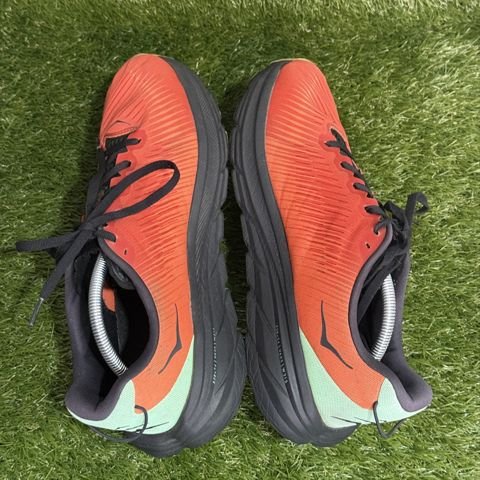 Hoka Rincon 3 Mens Size 11.5 D Red Mint Lightweight Running Shoes 1119395 photo 5