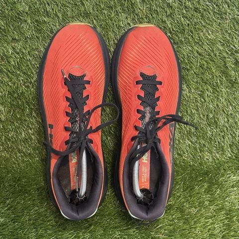 Hoka Rincon 3 Mens Size 11.5 D Red Mint Lightweight Running Shoes 1119395 photo 6