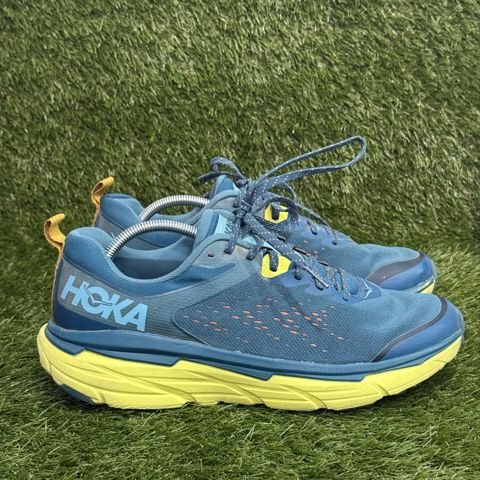 Hoka Challenger ATR 6 Mens Size 11.5 D Blue Yellow Trail Running Shoes 1106510 photo 1