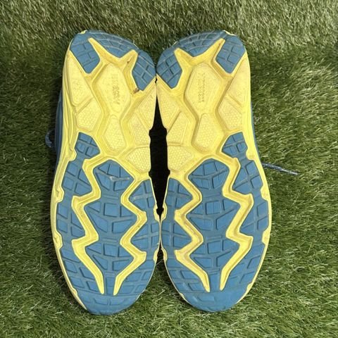 Hoka Challenger ATR 6 Mens Size 11.5 D Blue Yellow Trail Running Shoes 1106510 photo 7