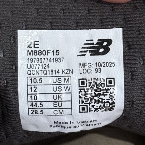 New Balance Fresh Foam X 880v15 Mens Size 10.5 2E Wide Gray Running Shoe M880F15 photo 8