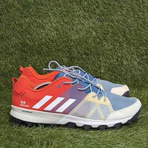 Adidas Kanadia 8 TR Mens Size 14 Red Blue Trail Running Shoes Cloudfoam BB4414 photo 1