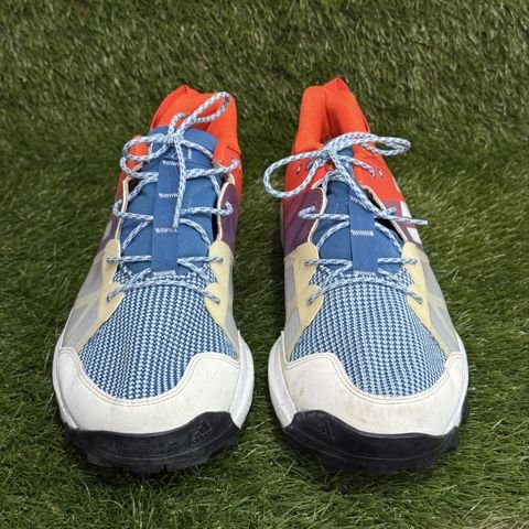 Adidas Kanadia 8 TR Mens Size 14 Red Blue Trail Running Shoes Cloudfoam BB4414 photo 2
