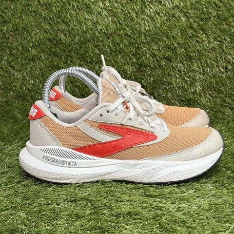 Brooks Adrenaline GTS 24 Womens Size 8 B Tan Red Suede Running Shoes 1204261B photo 1