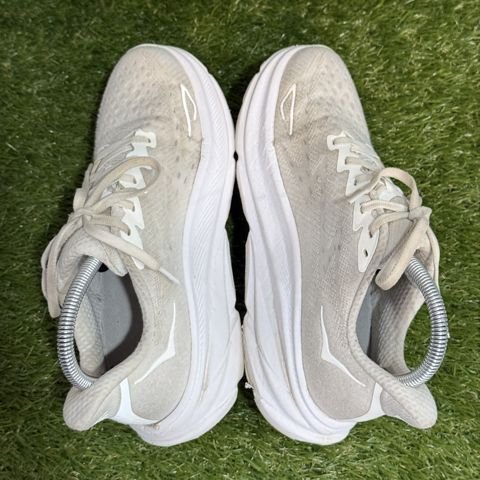 Hoka Clifton 9 Womens Size 7 B White Cushioned Running Shoes 1127896 photo 5