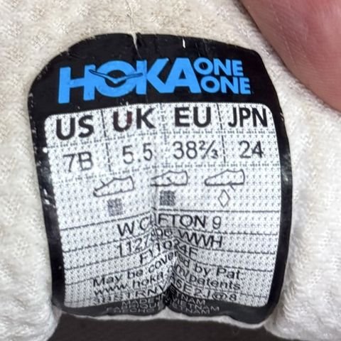 Hoka Clifton 9 Womens Size 7 B White Cushioned Running Shoes 1127896 photo 8