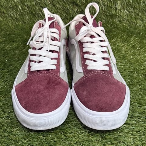 Vans Old Skool Mens Size 11 Burgundy Gray Suede Low Top Skate Shoes 507698 photo 2