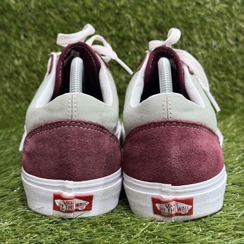 Vans Old Skool Mens Size 11 Burgundy Gray Suede Low Top Skate Shoes 507698 photo 4