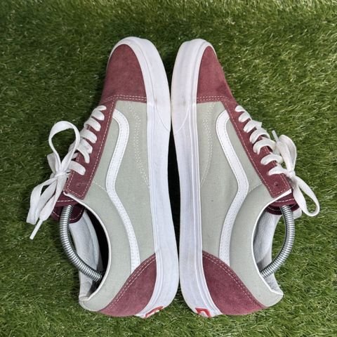 Vans Old Skool Mens Size 11 Burgundy Gray Suede Low Top Skate Shoes 507698 photo 5