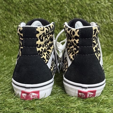 Vans Sk8-Hi Mens 5.5 Womens 7 Leopard Black Suede High Top Skate Shoes photo 4