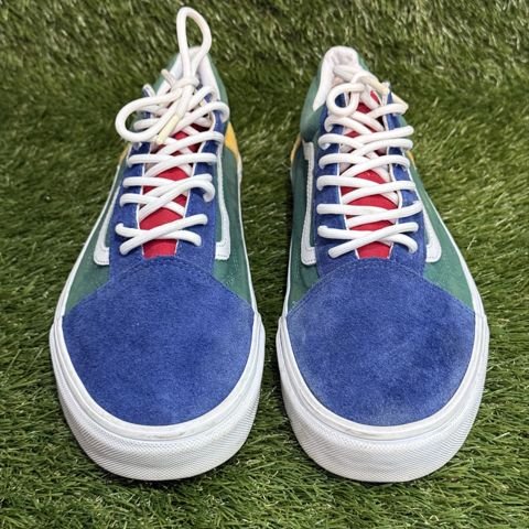 Vans Old Skool Yacht Club Mens Size 13 Blue Green Yellow Suede Skate Shoes photo 2