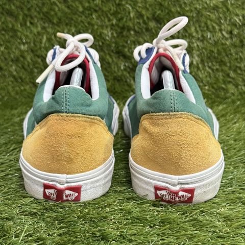 Vans Old Skool Yacht Club Mens Size 13 Blue Green Yellow Suede Skate Shoes photo 4