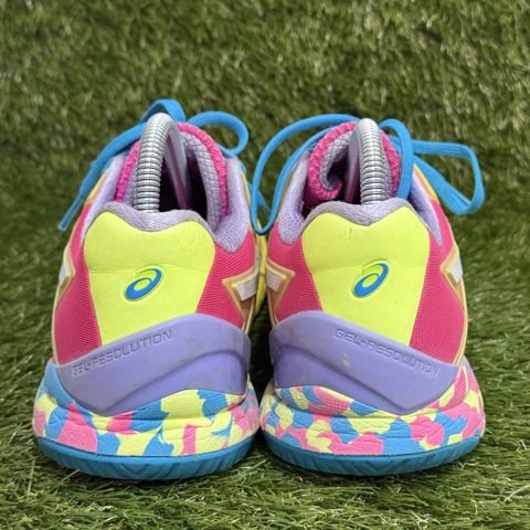 Asics Gel-Resolution 8 Womens Size 9.5 Yellow Pink Tennis Pickleball 1042A219 photo 4