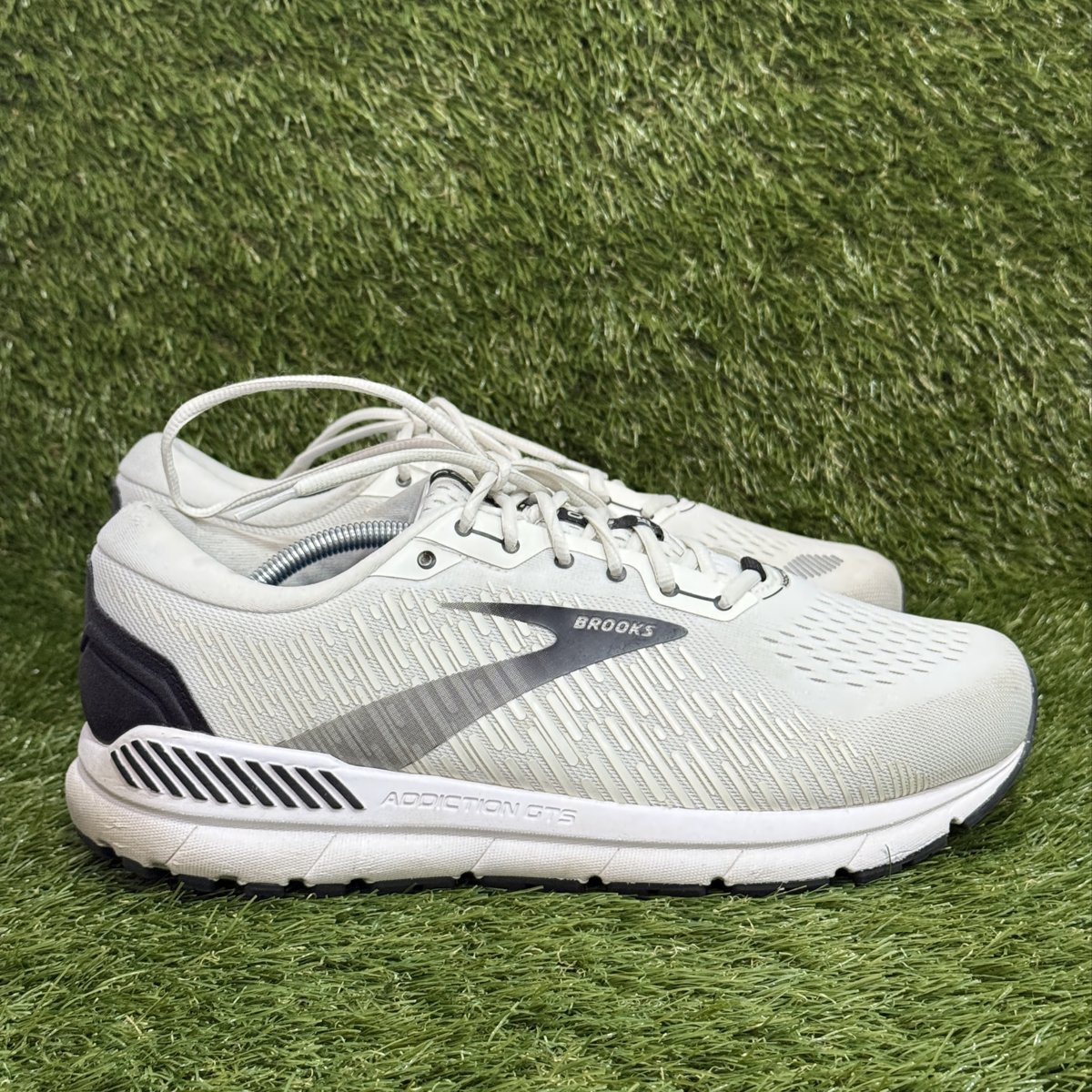 Brooks Addiction GTS 15 Mens Size 12 4E Extra Wide White Walking Shoes 1103654E
