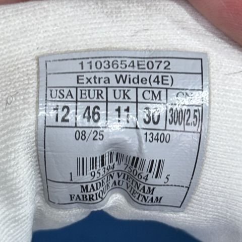 Brooks Addiction GTS 15 Mens Size 12 4E Extra Wide White Walking Shoes 1103654E photo 8
