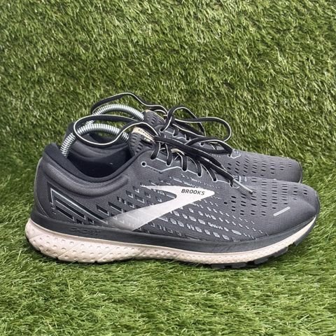 Brooks Ghost 13 Womens Size 11 B Gray Black Blush Running Shoes 1203381B062 photo 1