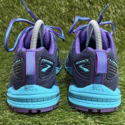 Brooks Cascadia 12 Womens Size 8 B Navy Teal Purple Trail Running Shoes 1202331B photo 4