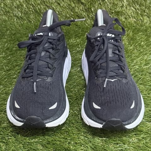 Hoka Clifton 8 Womens Size 8 B Black White Cushioned Running Shoes 1119394 photo 2