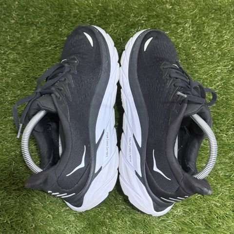 Hoka Clifton 8 Womens Size 8 B Black White Cushioned Running Shoes 1119394 photo 5