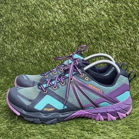 Merrell Womens Size 11 Teal Purple Trail Hiking Shoes FlexConnect J99862 photo 3