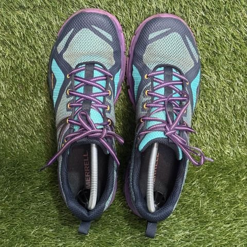 Merrell Womens Size 11 Teal Purple Trail Hiking Shoes FlexConnect J99862 photo 6