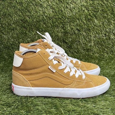 Vans Skate Mid Mens 7 Womens 8.5 Golden Brown Suede Skateboarding Shoes photo 1