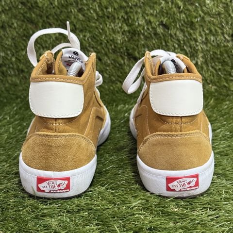 Vans Skate Mid Mens 7 Womens 8.5 Golden Brown Suede Skateboarding Shoes photo 4