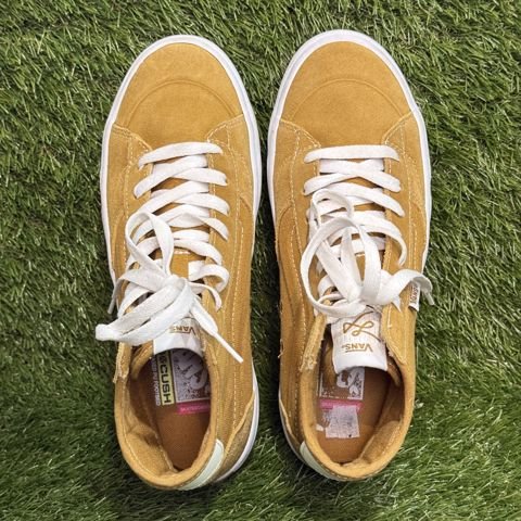 Vans Skate Mid Mens 7 Womens 8.5 Golden Brown Suede Skateboarding Shoes photo 6