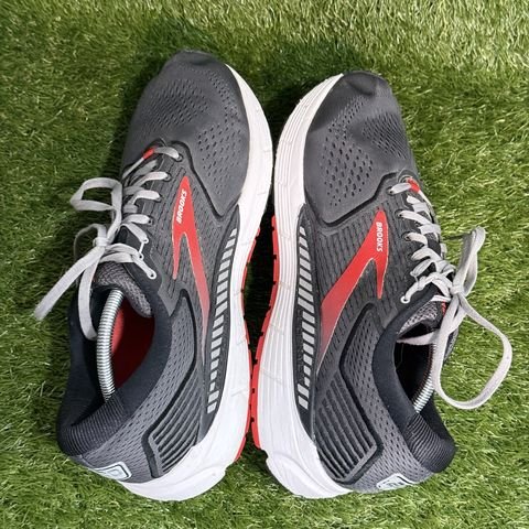 Brooks Beast 20 Mens Size 13 4E Extra Wide Gray Red Running Shoes 1103274E019 photo 5