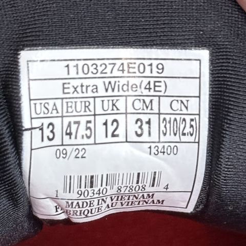 Brooks Beast 20 Mens Size 13 4E Extra Wide Gray Red Running Shoes 1103274E019 photo 8